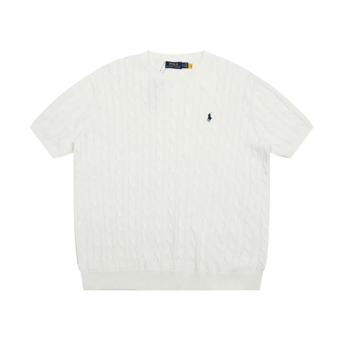 🅿️170 "Top quality" Style number: DS052# (not off the shelves all year round) [Ralph Lauren men's round neck solid color pony embroidered logo knitted short sleeves] ✅Ralph Lauren classic basic versatile men's knitted short sleeves for all seasons ✅Main supply platform live broadcast Wholesale entities Replenish when out of stock Not off the shelves ✅ZP quality 1:1 version Scan the code to enter the GF website Counter quality ✅Detailed quality The only one in Guangzhou Imported high-quality cotton yarn, focusing on high-end, cost-effective, good quality needless to say ✅The version is restored to the original order, the maximum size can be worn up to 200 pounds, loose, comfortable and stress-free ✅The upper body is simple and easy to match, a must-have for men ootd. Good-looking clothes are never picky. A must-have recommendation for men's wardrobe. Size: S-XL Color: Black White Gray Khaki Navy Blue Gentleman Lake Blue